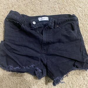 Abercrombie & Fitch black Jean Shorts